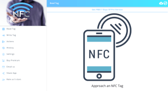 NFC write and read tags