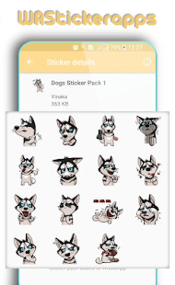 WAStickerApps: Dogs Sticker