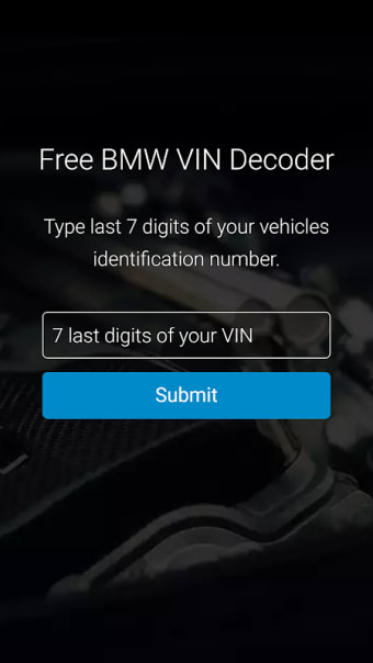 Bimmer VIN Decoder for BMW
