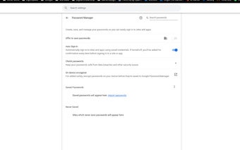 Clear Chrome Passwords