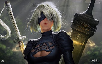 NieR Automata HD Wallpaper New Tab Theme