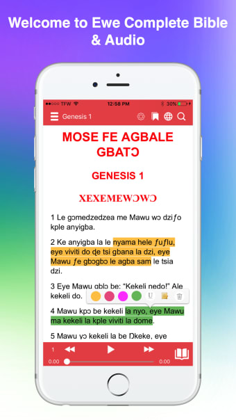 Ewe Bible Audio