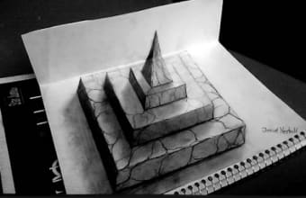 600 Drawings in 3D and draw in