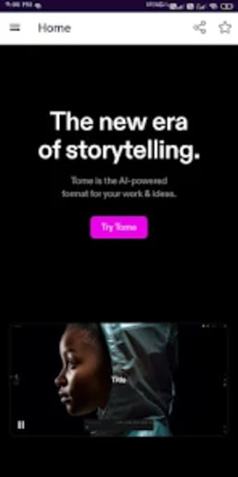 Tome : AI Storytelling