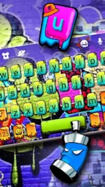 Colorful Graffiti Party Keyboa