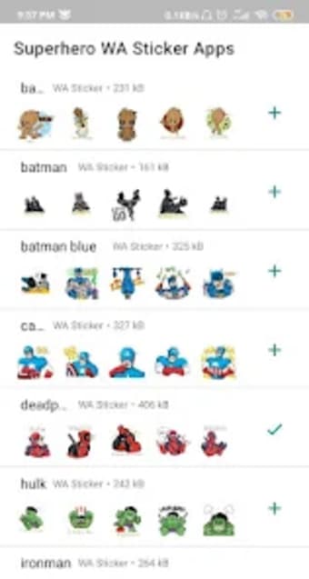Superhero WA Sticker Apps