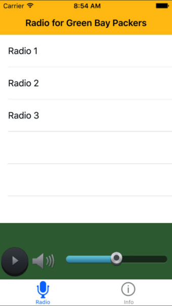 Radio for Packers