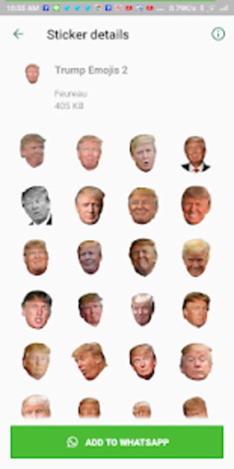 Donald Trump WAStickerApps Sticker for WhatsApp