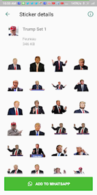 Donald Trump WAStickerApps Sticker for WhatsApp