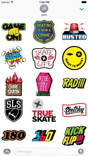 True Skate Stickers
