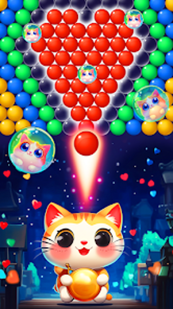 Bubble Shooter Cats Rescue