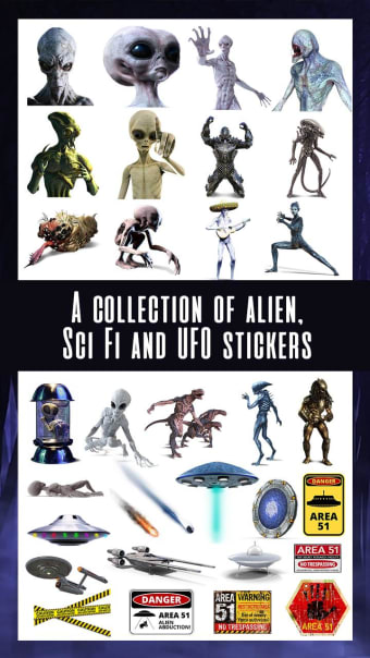 Area 51 Alien Stickers