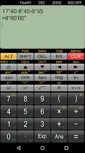 Panecal Scientific Calculator