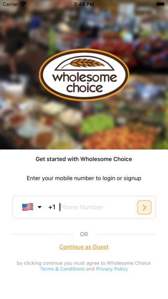 Wholesome Choice App