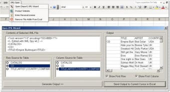 Excel XML Open & Import Software