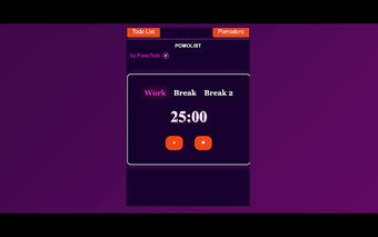 PomoList with Pomodoro Timer