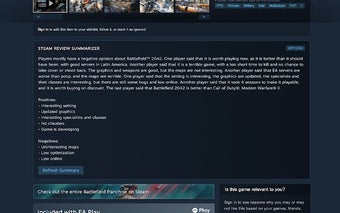 Steam Review Summarizer