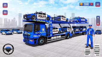 Police Car Transport Car Games