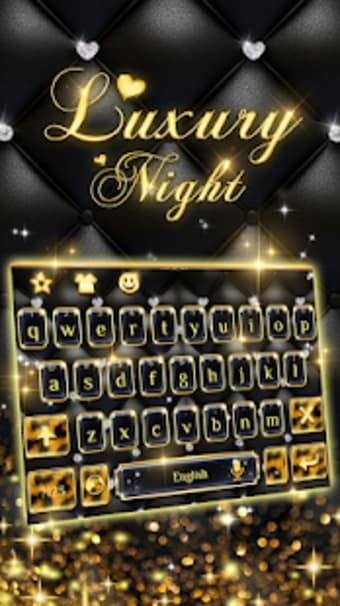 Luxurious Black Keyboard Theme