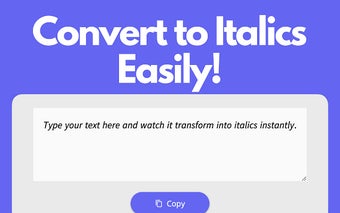 Italics Generator