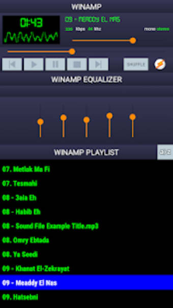 Winamp  Music Player  Audio Player  mp3 Player