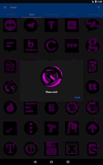Black and Purple Icon Pack Free