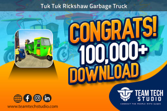 Tuk Tuk Rickshaw Garbage Truck