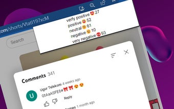 Comments analyzer for YouTube