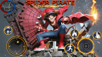 Rope Hero: Spider Pirate
