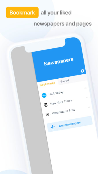 Newspaper bookmarks: feed news