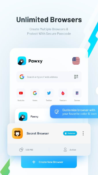 Pawxy - Private VPN Browser