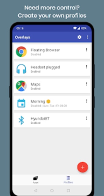 Overlays: Floating Apps Multitasking