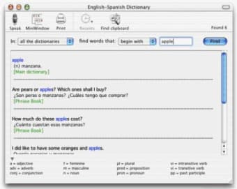Apimac English-Spanish Dictionary X