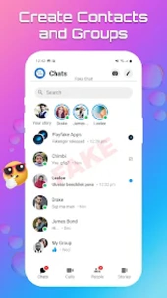 Fake chat Messenger Prank chat