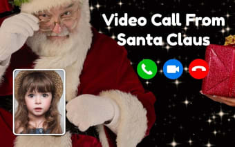 Video Call from Santa Claus Simulated