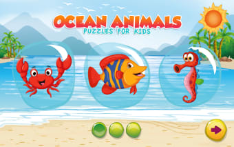 Puzzles for kids Ocean Animals