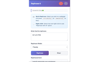 TrueTone - AI Text Rephraser for Google Chrome - Extension Download