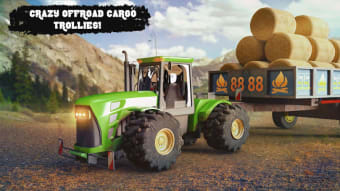 Offroad Tractor Trolley Cargo Driving