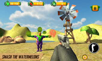 Watermelon shooting: 3D fruit game