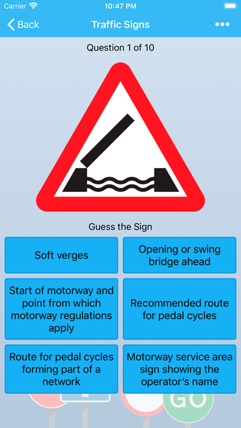 UK Road Signs: Test and Theory