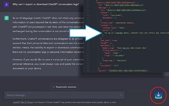 ChatGPT: Chat Log Export (JSON)