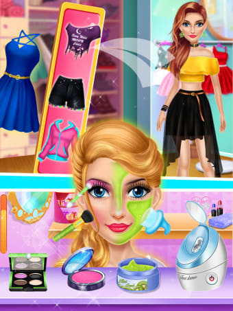 College girl date makeover - Beach dress up party