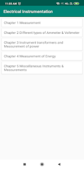 Electrical Instrumentation