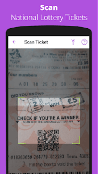 Lotto Lens: Scan National Lott