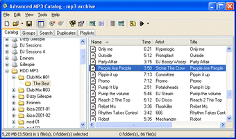 Advanced MP3 Catalog Manager Pro
