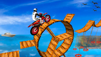 Tricky master Moto rider trail stunt