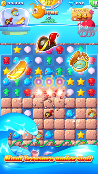 Ocean Joy - 3 match Mermaid splash puzzle game