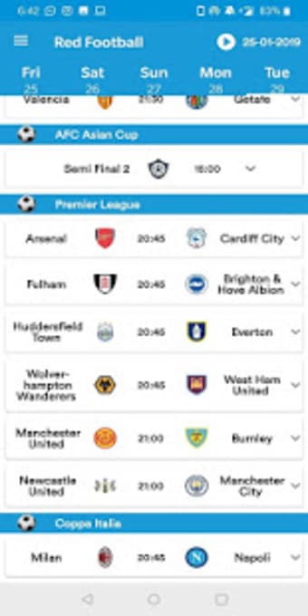 Red Live Football TV - Matches
