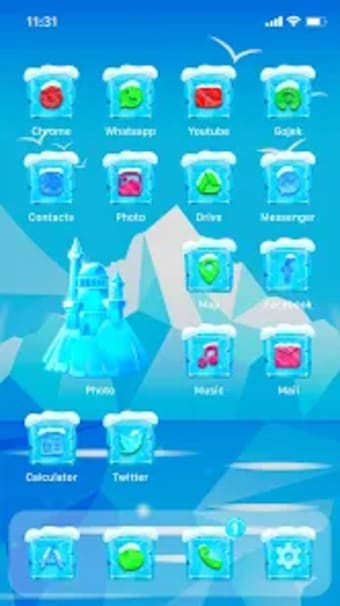 Wow Frozen Theme - Icon Pack