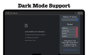 Website / IP address blocker (no ads)